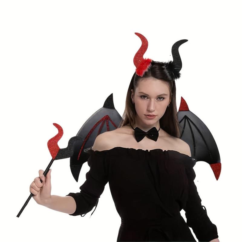 3pcs Devil Wings Suit For Halloween Party