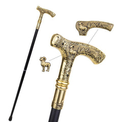 Goat Handle Pattern Walking Stick Party Decorative Cane