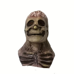 Men's Skeleton Latex Full Head Skull Face Mask