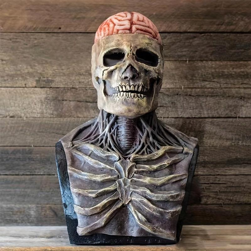 Men's Skeleton Latex Full Head Skull Face Mask