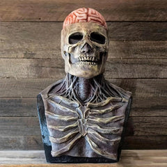 Men's Skeleton Latex Full Head Skull Face Mask