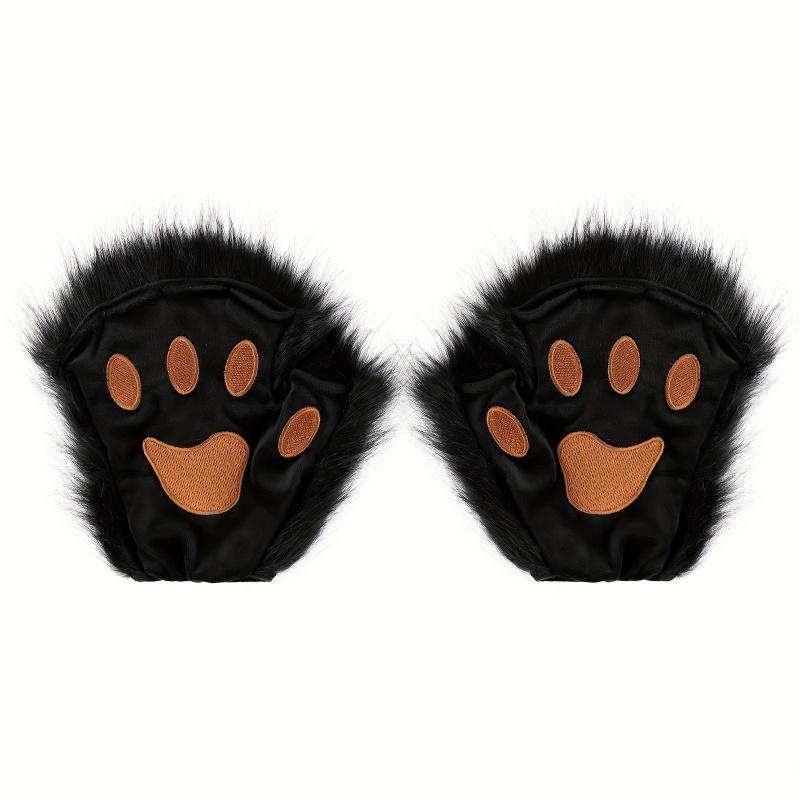 Cat Claw Gloves Plush Lolita Simulation Long Beast Claw Halloween Cosplay Props