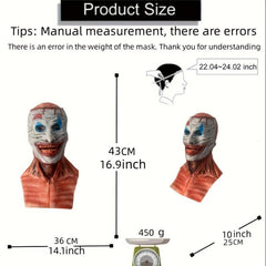 Men's Horror Rotten Mouth Mask Halloween Skull Mask