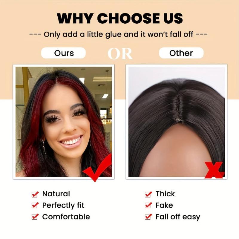 24in Long Curly Highlight Wig for Women Daily Party Cosplay Costume