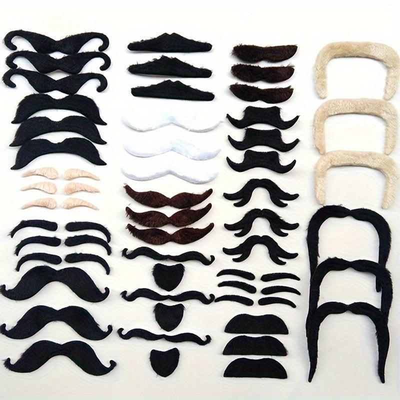 Funny Beard Mustache Set 16 Styles Halloween Cosplay Props Party Decors