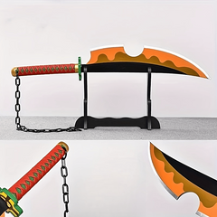 2pcs Halloween Cosplay Anime Props Wooden Sword Stage Performance Props