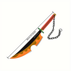 2pcs Halloween Cosplay Anime Props Wooden Sword Stage Performance Props