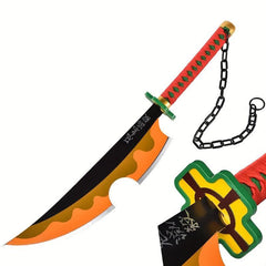 2pcs Halloween Cosplay Anime Props Wooden Sword Stage Performance Props