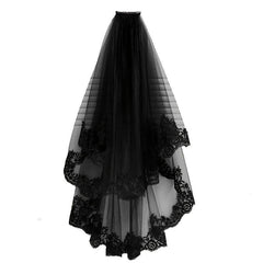 Halloween Lace Headband Rose Neck Decoration Bride Witch Headscarf