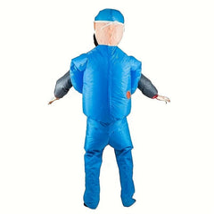 Funny Bloody Patient & Doctor Inflatable Suit Halloween Costume