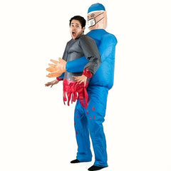 Funny Bloody Patient & Doctor Inflatable Suit Halloween Costume