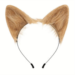 Beast Ear Hair Hoop Plush Fox Hair Accessories Cosplay Cat Ear Headwear
