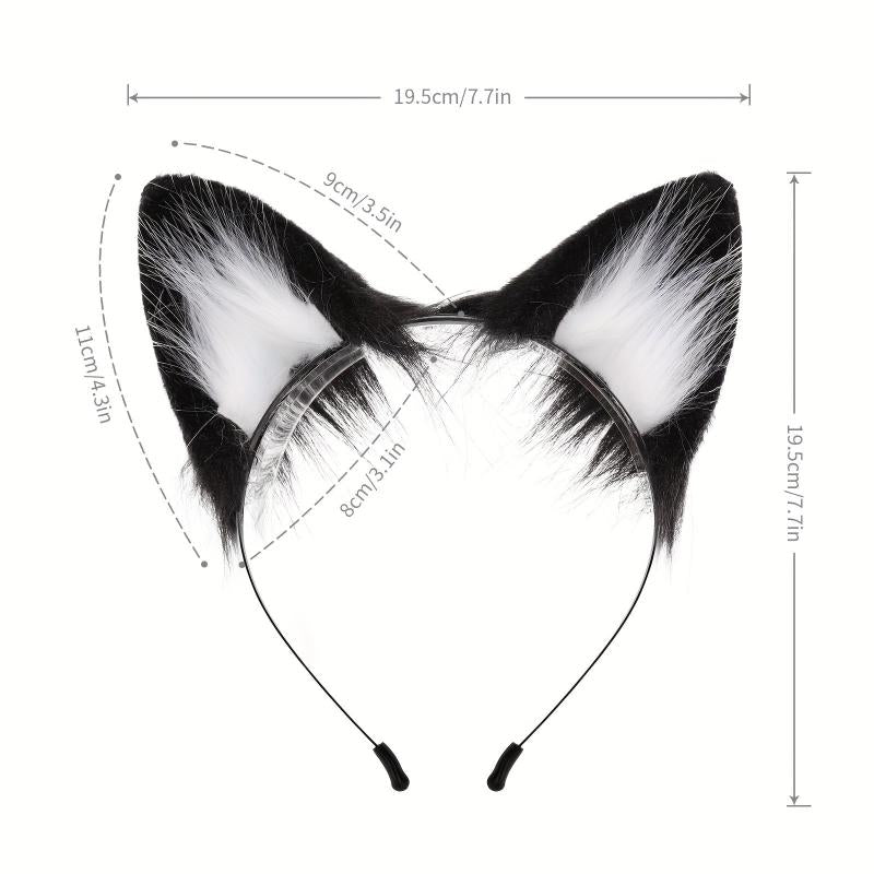 Beast Ear Hair Hoop Plush Fox Hair Accessories Cosplay Cat Ear Headwear