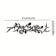 Waterproof Rose Herbal Arm Juice Tattoo Stickers