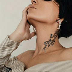 Waterproof Rose Herbal Arm Juice Tattoo Stickers