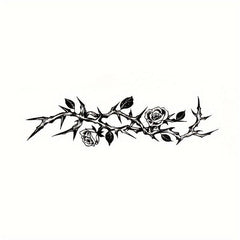 Waterproof Rose Herbal Arm Juice Tattoo Stickers