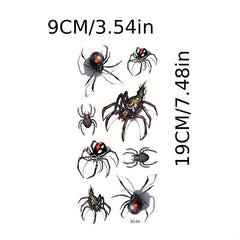 3D Print Animal Insect Flower Waterproof Tattoo Stickers