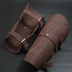 Cowhide Men's Wrist Guard Leather Bracelet Punk Personality Cosplay Stage Props