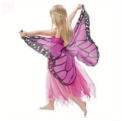 Elf Shape Angel Butterfly Wings Suit Cloak Mask Halloween Costume