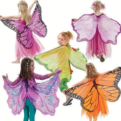 Elf Shape Angel Butterfly Wings Suit Cloak Mask Halloween Costume