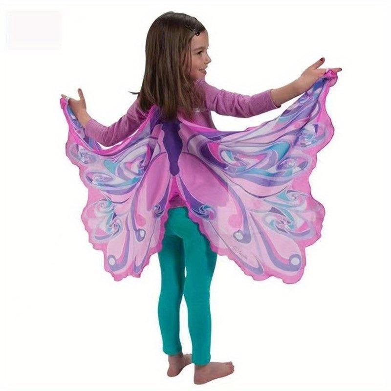Elf Shape Angel Butterfly Wings Suit Cloak Mask Halloween Costume