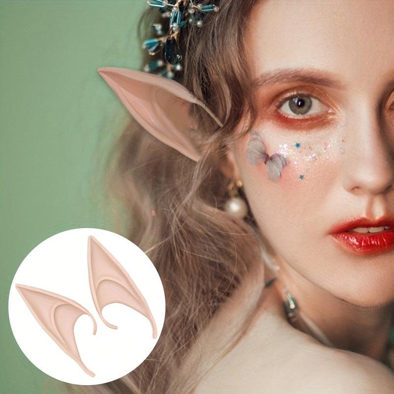1pair Elf Ears False Ears Props Fairy Angel Dress Up Cosplay Costume Accessories