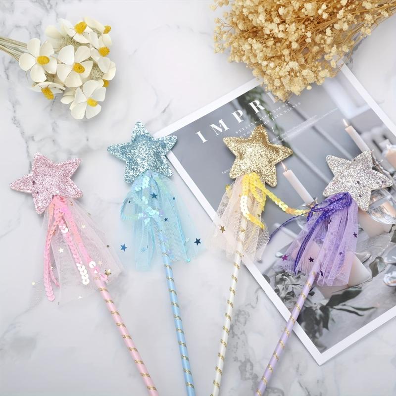 4 Pack Princess Magic Wands - Christmas Party and Cosplay