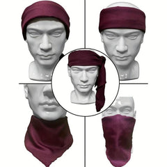 Men's Halloween Pirate Costume 3pcs Set Unisex Bandana Scarf Eye Mask