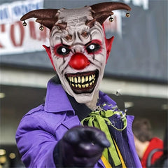 Horror Halloween Clown Mask Scary Cosplay Full Face Latex Mask Joker Masks