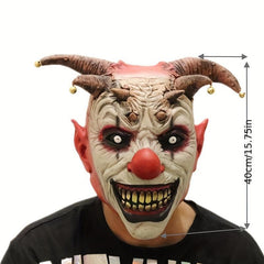 Horror Halloween Clown Mask Scary Cosplay Full Face Latex Mask Joker Masks