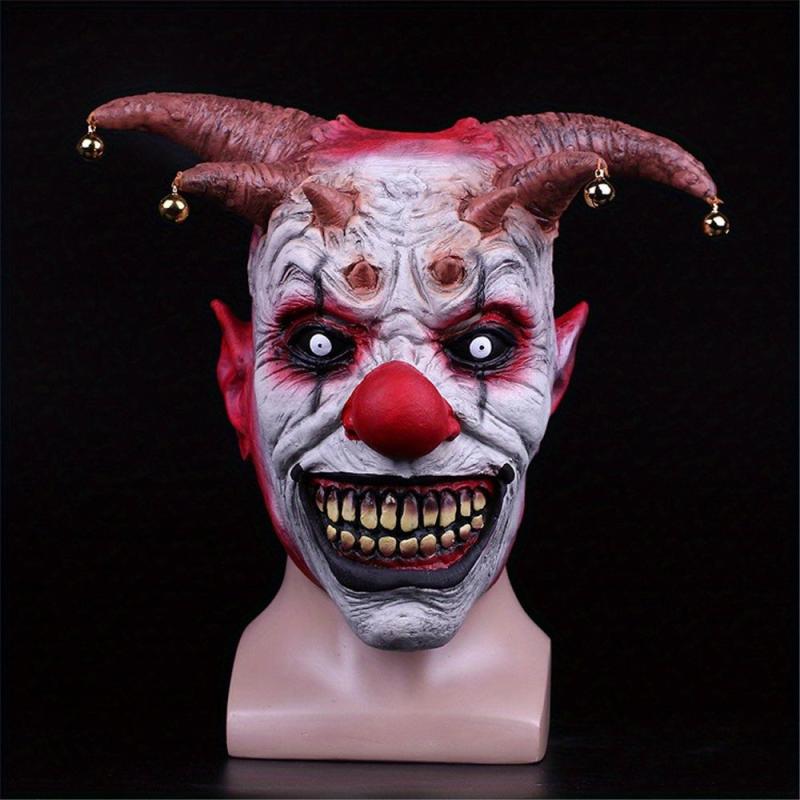 Horror Halloween Clown Mask Scary Cosplay Full Face Latex Mask Joker Masks