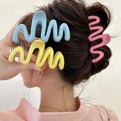 Sweet Wave Hair Clip Acrylic Large Hairpin Accessories