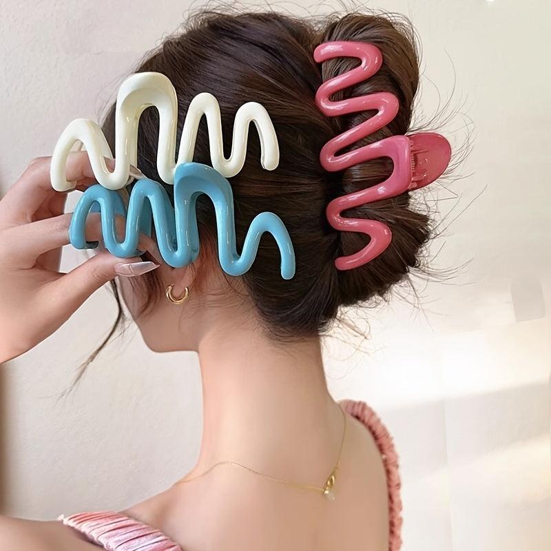 Sweet Wave Hair Clip Acrylic Large Hairpin Accessories