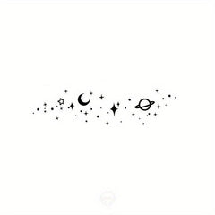 Galactic Century Waterproof Tattoo Sticker