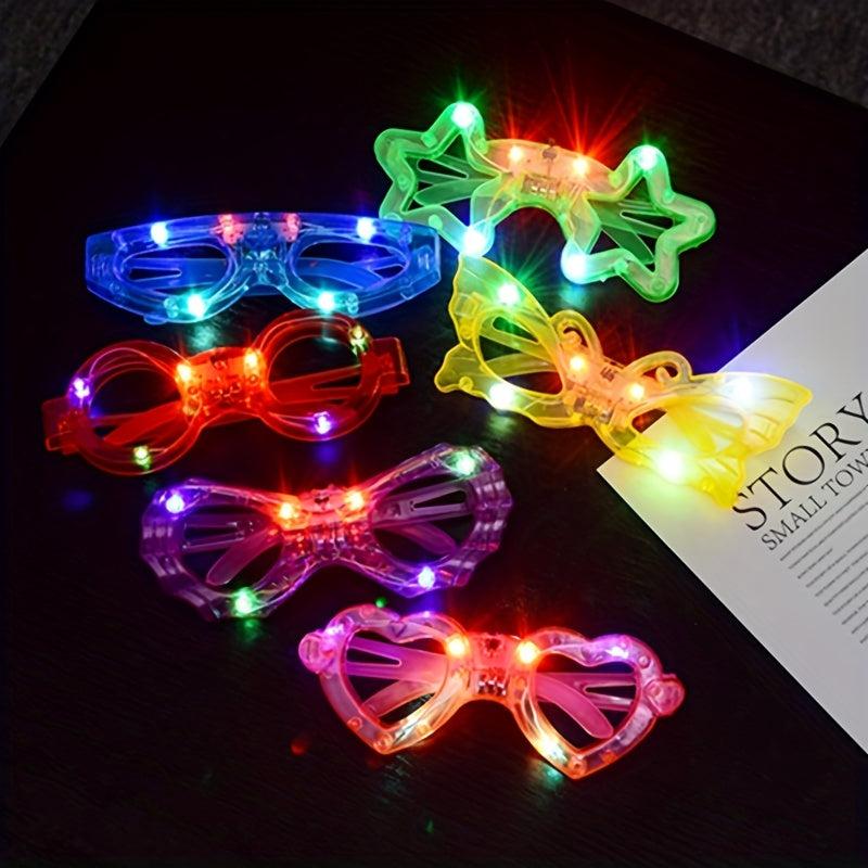 5pcs LED Glasses Frames Halloween Cosplay Costume Props Party Decor