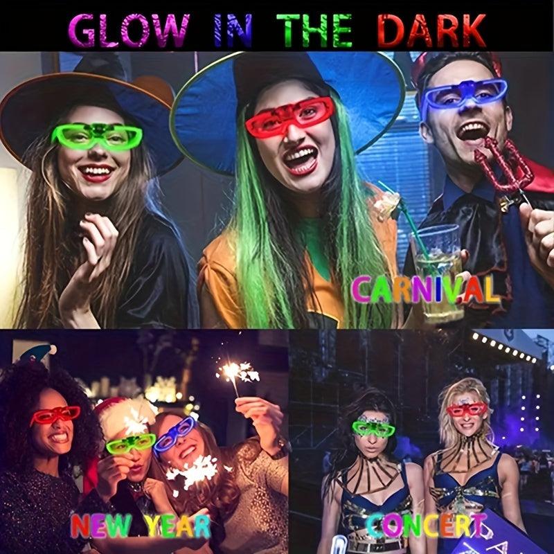 5pcs LED Glasses Frames Halloween Cosplay Costume Props Party Decor