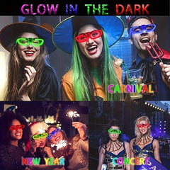 5pcs LED Glasses Frames Halloween Cosplay Costume Props Party Decor