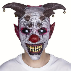Men's Scary Bell Clown Latex Halloween Mask Masquerade Party Props
