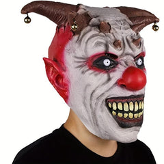 Horror Bell Clown Mask Cosplay Halloween Demon Party Clown Mask Costume Props