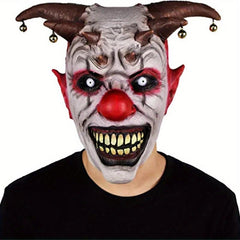 Horror Bell Clown Mask Cosplay Halloween Demon Party Clown Mask Costume Props