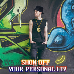 Hip Hop Costume Kit 80s 90s Rapper Gangster Accessories Set