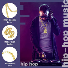 Hip Hop Costume Kit 80s 90s Rapper Gangster Accessories Set