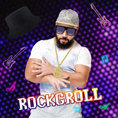 Hip Hop Costume Kit 80s 90s Rapper Gangster Accessories Set