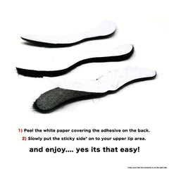1pc Short Plush Mustache Stickers