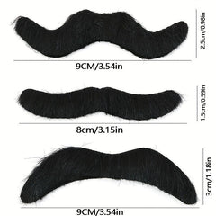 1pc Short Plush Mustache Stickers