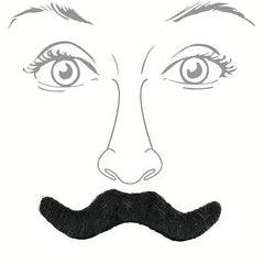 1pc Short Plush Mustache Stickers