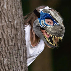 Men's Space Dinosaur Latex Mask Halloween Dress Up