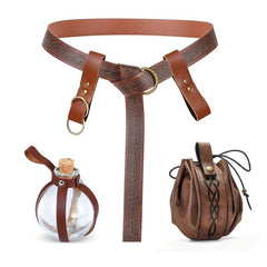 Men's Renaissance Belt Halloween Medieval Viking Belt