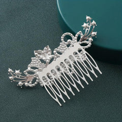 Rhinestone Hairpin Flower Dress Up Hair Clip Women Girls Daily Party Decor