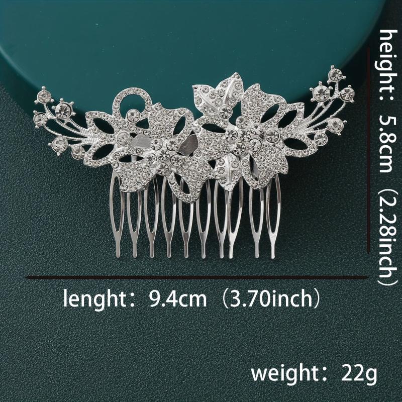 Rhinestone Hairpin Flower Dress Up Hair Clip Women Girls Daily Party Decor